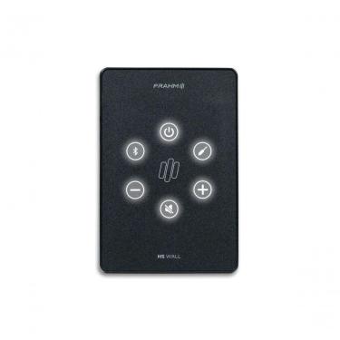 Imagem de Amplificador de Parede Frahm HS Wall Preto G5 para Áudio Ambiente com Interface Touch, Teclas Iluminadas e Conectividade