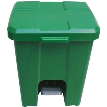 Imagem de Cesto Lixeira Quadrada 25L Plástico com Pedal para Cozinha e Escritório