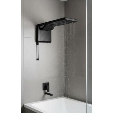 Imagem de Chuveiro Preto Fosco 6800W 220V Banho Quente Moderno - Congratulations