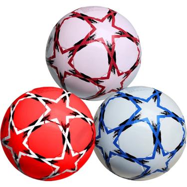 Imagem de Bola de Futebol DV80135 para Partidas Casuais com Material Resistente em PVC e Cores So...
