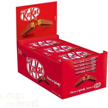 Imagem de Chocolate KitKat 41,5g Caixa com 24 Unidades, AO LEITE