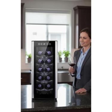 Imagem de Adega Climatizada 12 Garrafas Alumínio Bivolt - Congratulations Store