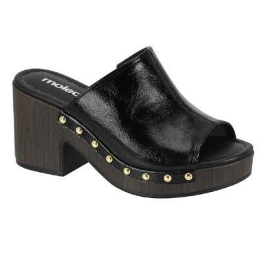 Imagem de Tamanco moleca meia pata ref 5549.107.30331 feminino, 37, Preto