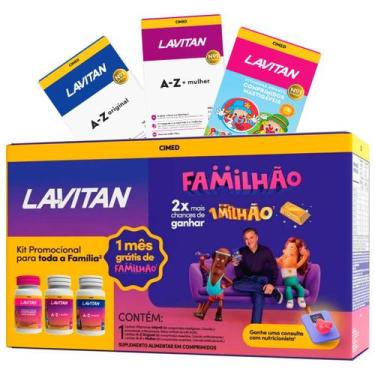 Imagem de Kit Lavitan Cabelos e Unhas A-Z Mulher Vitamina Infantil Multivitamini