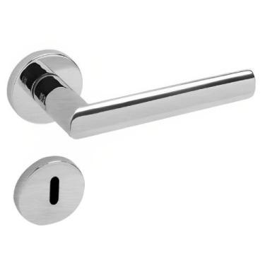 Imagem de Conjunto de Fechadura 892 em Inox Interna ST255 Roseta 327 de Inox Lix