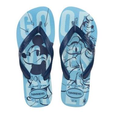 Imagem de Chinelo havaianas top disney azul lavanda,  41, Azul lavanda