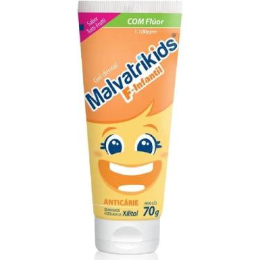 Imagem de Gel Dental Malvatrikids F-Infantil Anticárie Tutti-Frutti 70g