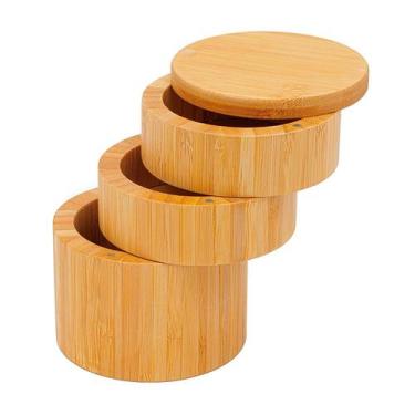 Imagem de Porta Temperos Em Bambu Com Três Divisões Ecokitchen - Mimo Style