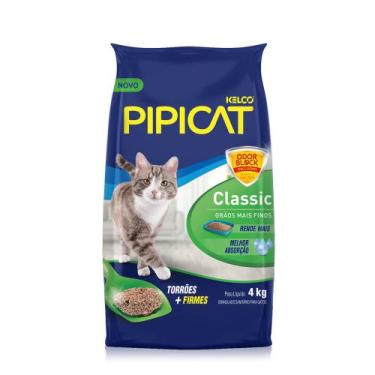 Imagem de Areia Sanitária para Gatos Pipicat Classic Kelco, 4 kg