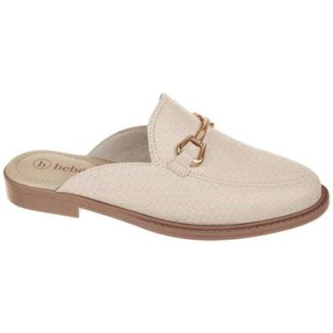 Imagem de Sapato Bebecê Mule - Feminino, Creme, 38