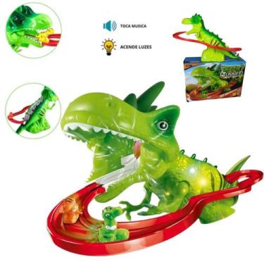 Imagem de Brinquedo Luz E Som Dinossauro Escorregador Infantil - Rick Imports