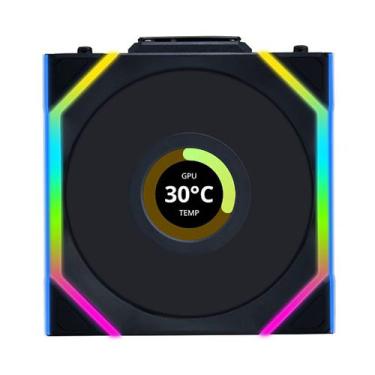 Imagem de Fan 120mm lian li uni fan sl wireless lcd reverse blade argb preto 12r
