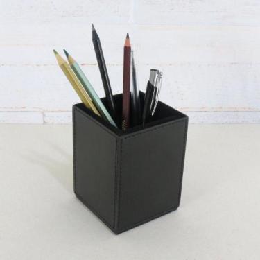 Imagem de Porta Lapis Canetas Organizador material sintético Cor Preta - ALF
