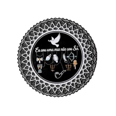 Imagem de Mandala Axé de Mesa Eu sou uma, mas não sou Só - Via Astralis, Preto