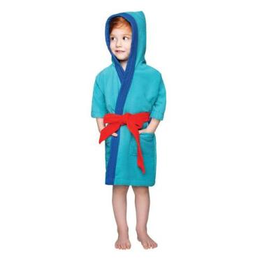 Imagem de Roupão de banho/piscina c/ capuz lepper menina(o) infantil