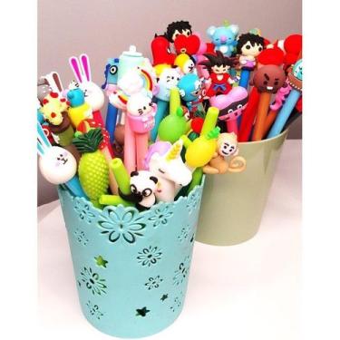 Imagem de Caneta Gel Fofas Personagens Kit c/ 12 unid. kawai ponta fina - Papela