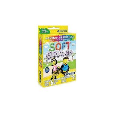 Imagem de Massa Modelar Acrilex Soft Glitter 90g