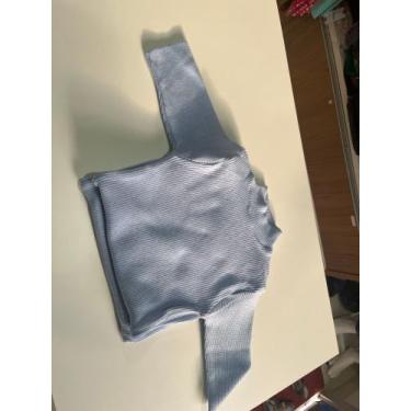 Imagem de Vestido de tricô azul bebê - Sthefany Modas