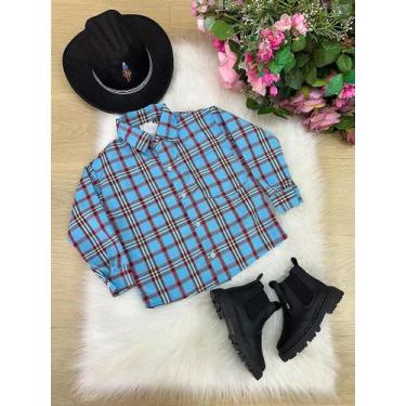 Imagem de Camisa Xadrez Azul e Vermelho Junina para Festas Juninas - Fabuloso At