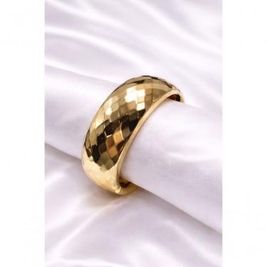 Imagem de Bracelete Feminino 13002C em Liga Metálica 6cm X 5cm Dourado Largo Moderno Elegante