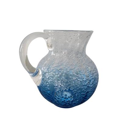 Imagem de Jarra em Acrílico Detalhes Bolhas Azul Degrade 2,3L para Bebidas Áreas de Lazer Varanda Piscina Entrecasa