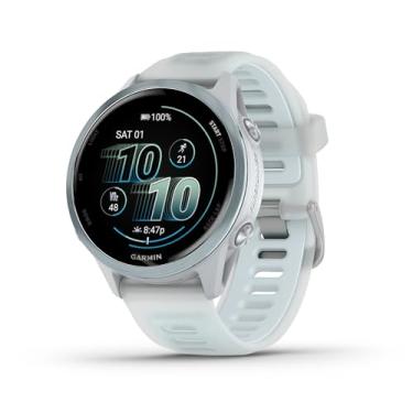 Imagem de Garmin Relógio Forerunner 570 Azul Nuvem com Marfim 42mm com Monitor Cardíaco de Pulso e GPS