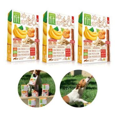 Imagem de Kit 3 Petisco Fit Pet Banana Abobora Aveia 50g Spin