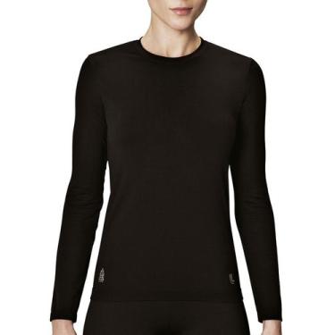 Imagem de Blusa Feminina Térmica Lupo Advanced Sem Costura Preta - Lupo, GG