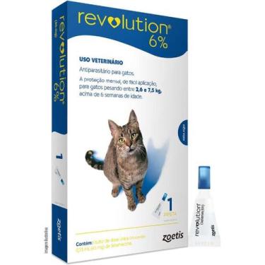 Imagem de Antipulgas e Carrapatos Zoetis Revolution 45mg para Gatos de 2,5 a 7,5