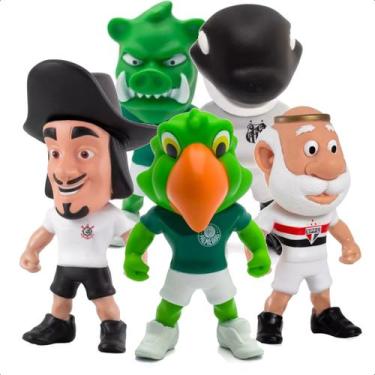 Imagem de Mascotes de futebol bonecos times - futtoy - Polo Art, Único, Porco go