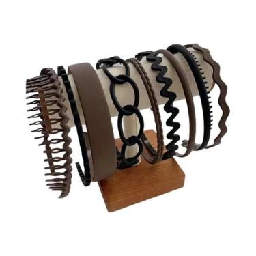 Imagem de Conjunto De Faixas De Cabelo Foscas Antiderrapantes Para Mulheres E Ho