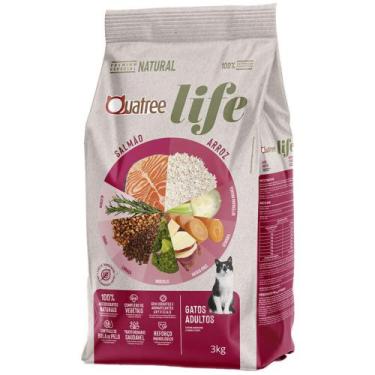 Imagem de Quatree Life Gatos Adulto Salmão E Arroz 3 Kg