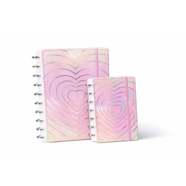 Imagem de Caderno De Discos Inteligente A4 A5 B5 Coração Capa Dura Folhas Pautad