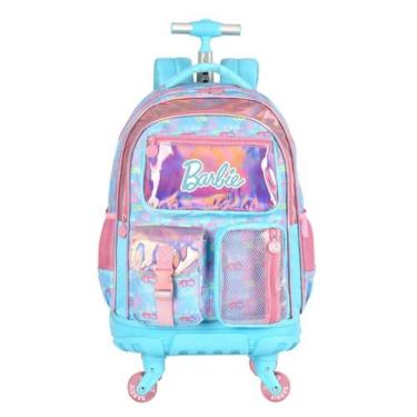 Imagem de Mochila Escolar 4 Rodinhas Giro 360 Graus MC49962BB Luxcel Barbie Cor: