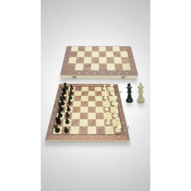 Imagem de Jogo 3 em 1 Xadrez Dama Gamão Magnético Dobrável - Congratulations Sto