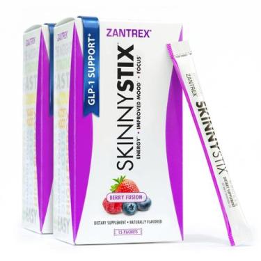 Imagem de Pó Energético Zantrex SkinnyStix Frutas Vermelhas 30 Bastões (2 Pacote