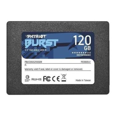 Imagem de SSD Interno Patriot Burst SATA III 120GB 2.5" para Notebook - Congratu