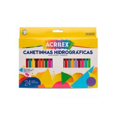 Imagem de Caneta hidrográfica com 24 cores 06903 - Acrilex