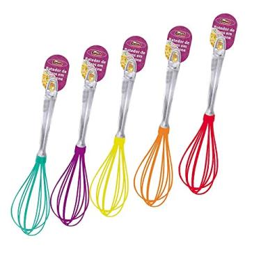 Imagem de BATEDOR DE OVOS EM SILICONE 38CM CORES SORTIDAS - CATUAI