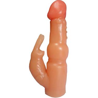 Imagem de Prazer&Cia BR Prazer & Cia Prótese Pênis Duplo Rabbit Bege 17 1 X 3 8 - 9 2 X 2 7 Cm Aproximado Drsvbg Bege