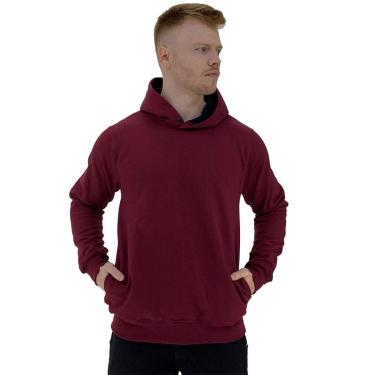 Imagem de Blusa Moletom Masculino MXD Conceito Bolso Lateral Sem Estampa-Masculino