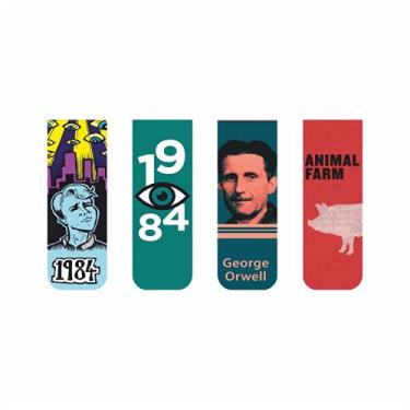 Imagem de Marcador de página, livro George Orwell kit com 4 marcadores