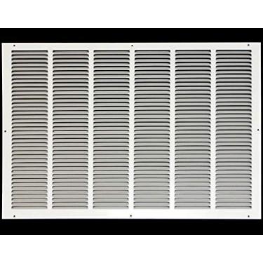 Imagem de Grade de ar para retorno – parede lateral e teto – difusor de duto de ventilação HVAC, 30 x 28, White