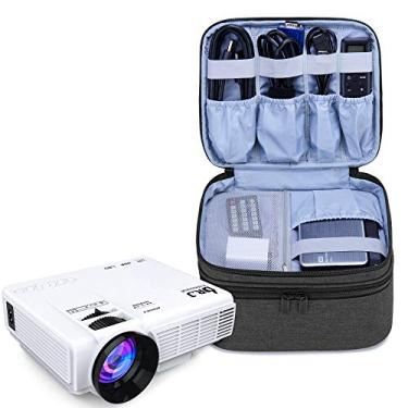 Imagem de LUXJA Bolsa de transporte compatível com mini projetor DR.J, estojo portátil para miniprojetor e acessórios, preta
