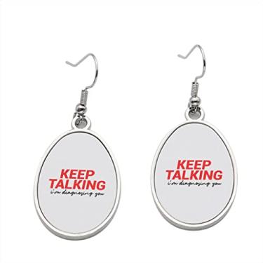 Imagem de Brinco de psicologia - Brincos pendentes para meninas - Presente de festa de aniversário dos namorados, Metal, Sem pedras preciosas