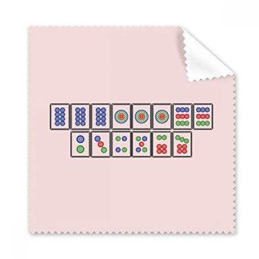 Imagem de Flush Suit Mahjong azulejos pano de limpeza para tela de telefone limpador 5 peças