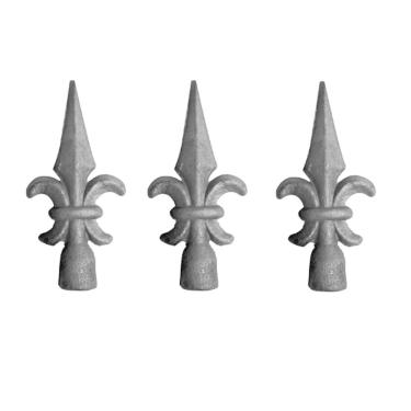 Imagem de Kit 3 Ponteiras Ponta de Lança Ferro N11 Grade Portão Muro