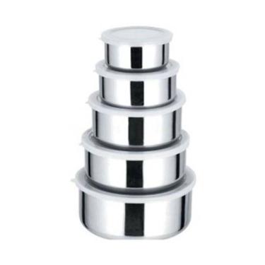 Imagem de Conjunto Kit 5 Potes Aço Inox