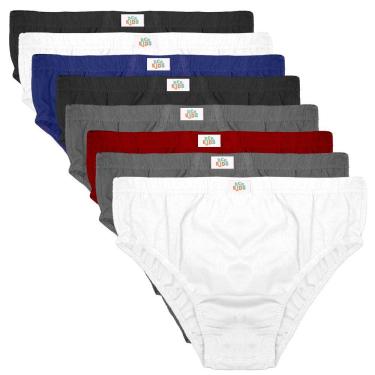 Imagem de Cueca Infantil Slip Kit 8 peças Sortidas DCP Kids Algodão