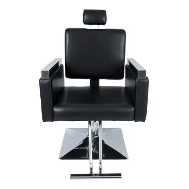 Imagem de Cadeira Hidráulica Reclinável Barbeiro Salão Pelegrin PEL-2613 Preto